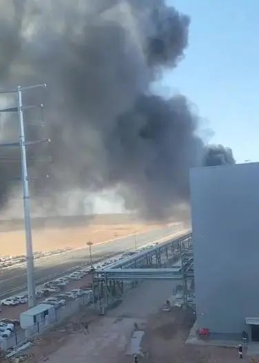 鄂尔多斯市隆基新能源科技产业园发生火灾